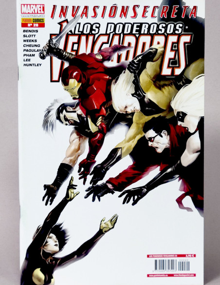 CÓMIC LOS PODEROSOS VENGADORES 20 INVASIÓN SECRETA PANINI MARVEL GRAPA DE KIOSCO