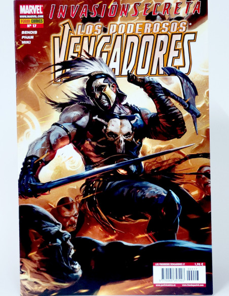 CÓMIC LOS PODEROSOS VENGADORES 17 INVASIÓN SECRETA PANINI MARVEL GRAPA DE KIOSCO