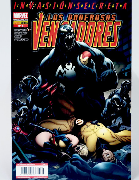 CÓMIC LOS PODEROSOS VENGADORES 8 INVASIÓN SECRETA PANINI MARVEL GRAPA DE KIOSCO