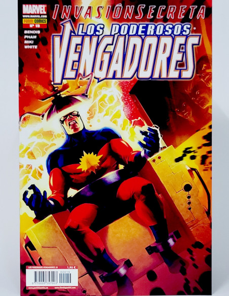CÓMIC LOS PODEROSOS VENGADORES 19 INVASIÓN SECRETA PANINI MARVEL GRAPA DE KIOSCO