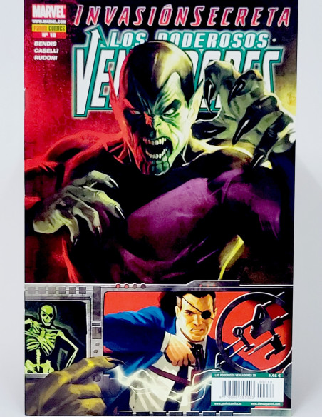 CÓMIC LOS PODEROSOS VENGADORES 18 INVASIÓN SECRETA PANINI MARVEL GRAPA DE KIOSCO