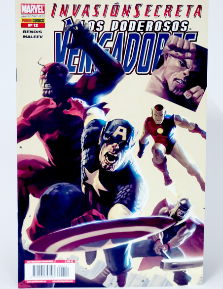CÓMIC LOS PODEROSOS VENGADORES 12 INVASIÓN SECRETA PANINI MARVEL GRAPA DE KIOSCO