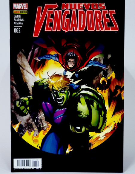 CÓMIC NUEVOS VENGADORES 62 PANINI MARVEL GRAPA DE KIOSCO