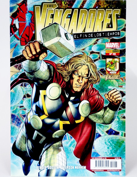 CÓMIC LOS VENGADORES 28 VOL.4 EL FIN DE LOS TIEMPOS VOLUMEN PANINI MARVEL GRAPA DE KIOSCO