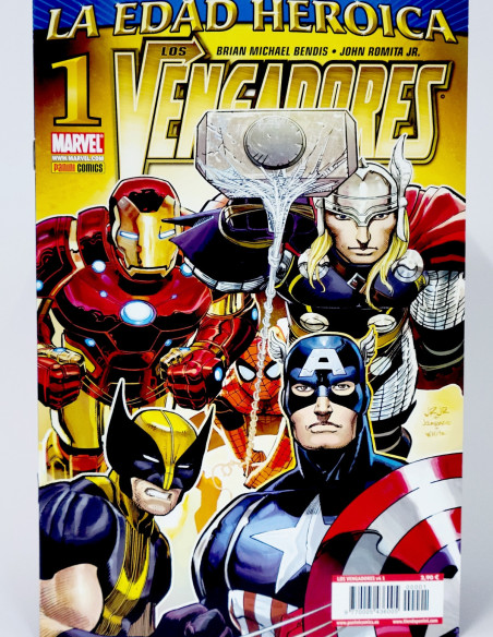 CÓMIC LOS VENGADORES 1 VOL.4 LA EDAD HEROICA PANINI VOLUMEN MARVEL GRAPA DE KIOSCO