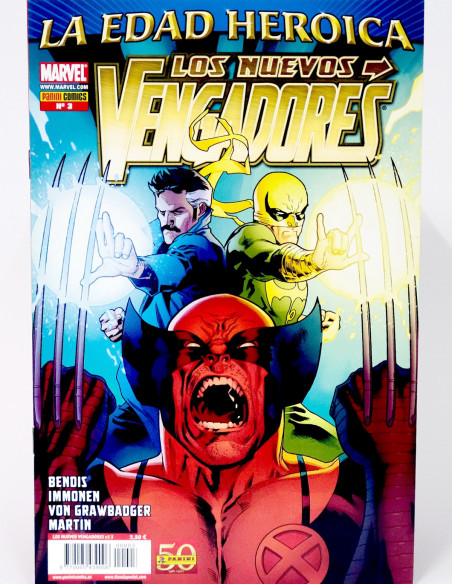 CÓMIC LOS NUEVOS VENGADORES 3 VOL.2 LA EDAD HEROICA PANINI VOLUMEN MARVEL GRAPA DE KIOSCO
