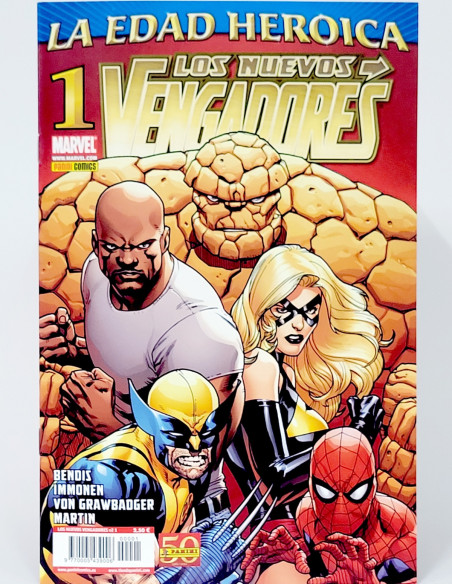 CÓMIC LOS NUEVOS VENGADORES 1 VOL.2 LA EDAD HEROICA PANINI VOLUMEN MARVEL GRAPA DE KIOSCO
