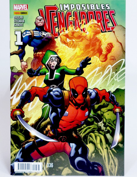 CÓMIC IMPOSIBLES VENGADORES 36 MARVEL NOW PANINI MARVEL GRAPA DE KIOSCO