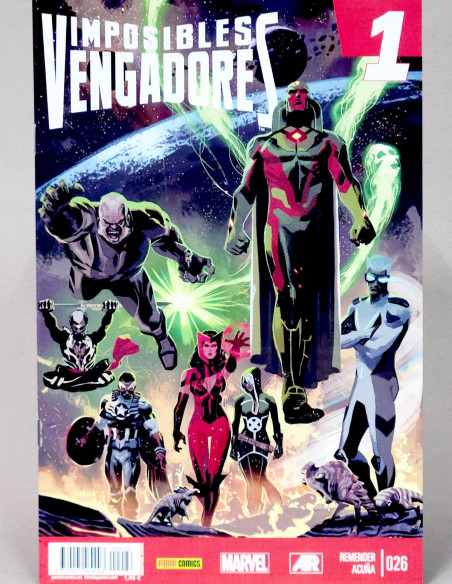 CÓMIC IMPOSIBLES VENGADORES 26 PANINI MARVEL GRAPA MUY BUEN ESTADO