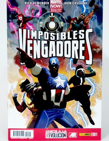 CÓMIC IMPOSIBLES VENGADORES 1 MARVEL NOW PANINI MARVEL GRAPA DE KIOSCO