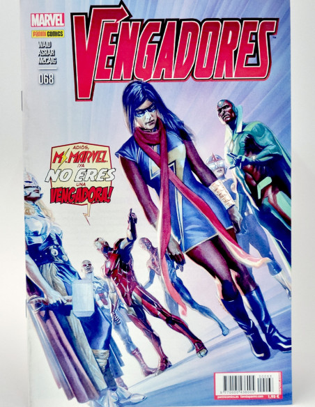 CÓMIC LOS VENGADORES 68 PANINI MARVEL GRAPA DE KIOSCO