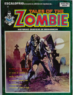 CÓMIC ESCALOFRIO 21 TALES OF THE ZOMBIE VERTICE MARVEL...