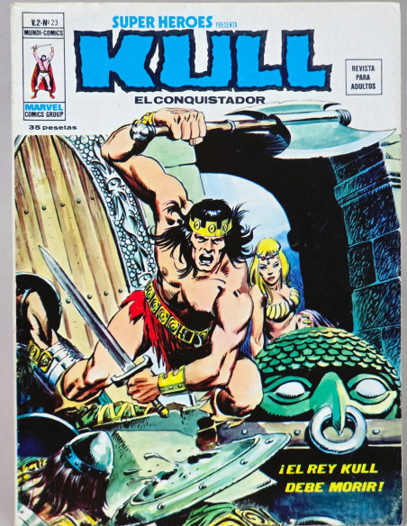 CÓMIC SUPER HÉROES 23 KULL VOL.2 VERTICE MARVEL VOLUMEN CASI EXCELENTE ESTADO