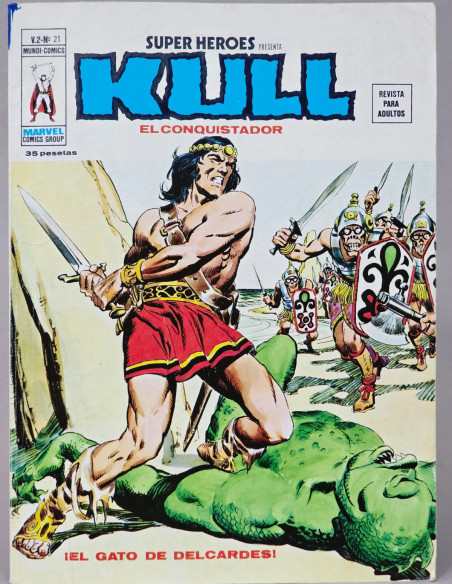 CÓMIC SUPER HÉROES 21 KULL VOL.2 VERTICE MARVEL VOLUMEN EXCELENTE ESTADO