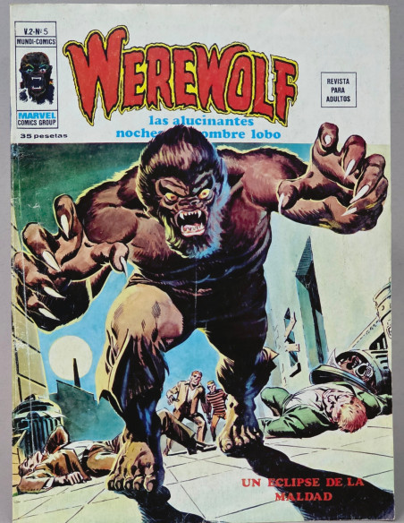 CÓMIC WEREWOLF 5 UN ECLIPSE VOL.2 VERTICE MARVEL HOMBRE LOBO VOLUMEN MUY BUEN ESTADO