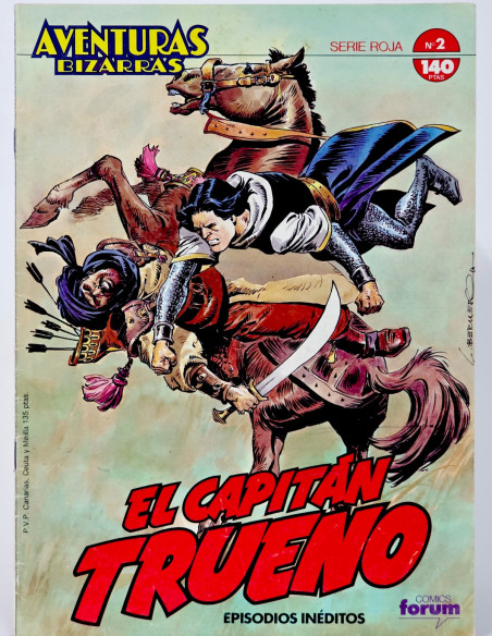 CÓMIC AVENTURAS BIZARRAS 2 EL CAPITÁN TRUENO SERIE ROJA FORUM MUY BUEN ESTADO