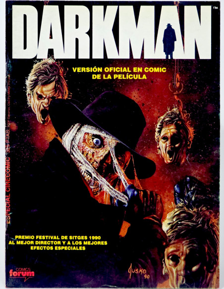 CÓMIC DARKMAN VERSIÓN OFICIAL PELÍCULA ESPECIAL MARVEL EDITORIAL FORUM MUY BUEN ESTADO