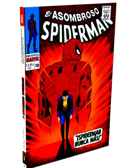 DE KIOSCO EL ASOMBROSO SPIDERMAN BIBLIOTECA MARVEL 10 COMICS CODE AUTHORITY PANINI COMICS SPIDER-MAN