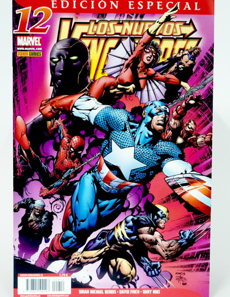 CÓMIC LOS NUEVOS VENGADORES 12 VOL.1 EDICION ESPECIAL PANINI MARVEL VOLUMEN GRAPA DE KIOSCO