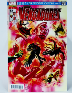 CÓMIC VENGADORES 90 LEGACY LOS MUNDOS CHOCAN PANINI...