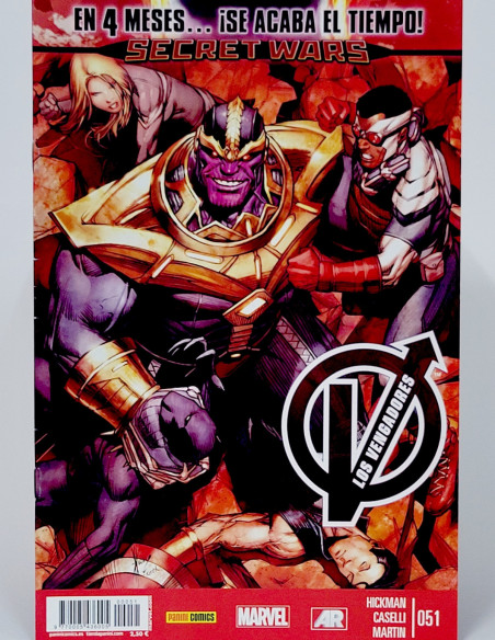 CÓMIC LOS VENGADORES 51 PANINI MARVEL GRAPA DE KIOSCO