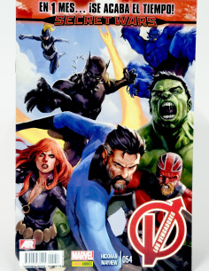 CÓMIC LOS VENGADORES 54 SECRET WARS PANINI MARVEL GRAPA...