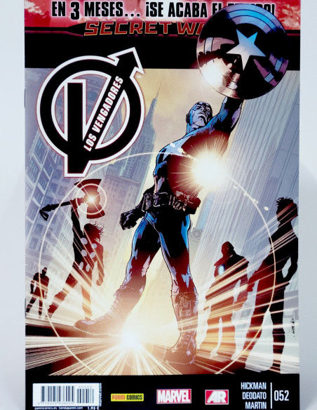 CÓMIC LOS VENGADORES 52 PANINI MARVEL GRAPA DE KIOSCO