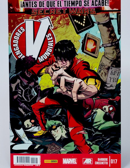CÓMIC VENGADORES MUNDIALES 17 PANINI MARVEL GRAPA DE KIOSCO