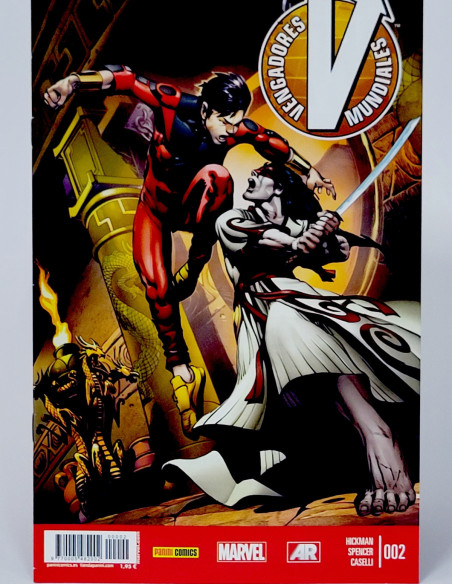 CÓMIC VENGADORES MUNDIALES 2 PANINI MARVEL GRAPA DE KIOSCO