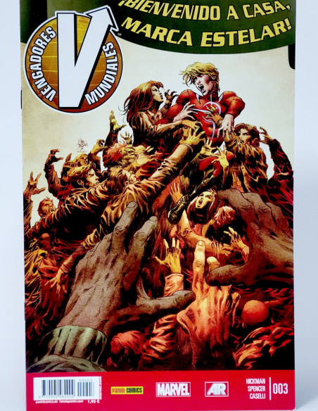 CÓMIC VENGADORES MUNDIALES 3 PANINI MARVEL GRAPA DE KIOSCO