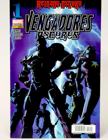 CÓMIC VENGADORES OSCUROS 1 REINADO OSCURO PANINI MARVEL GRAPA DE KIOSCO
