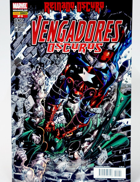 CÓMIC VENGADORES OSCUROS 4 REINADO OSCURO PANINI MARVEL GRAPA DE KIOSCO
