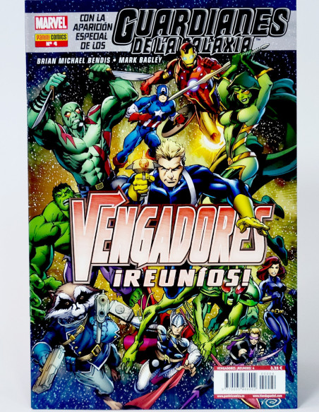 CÓMIC VENGADORES REUNIOS 4 PANINI MARVEL GRAPA DE KIOSCO