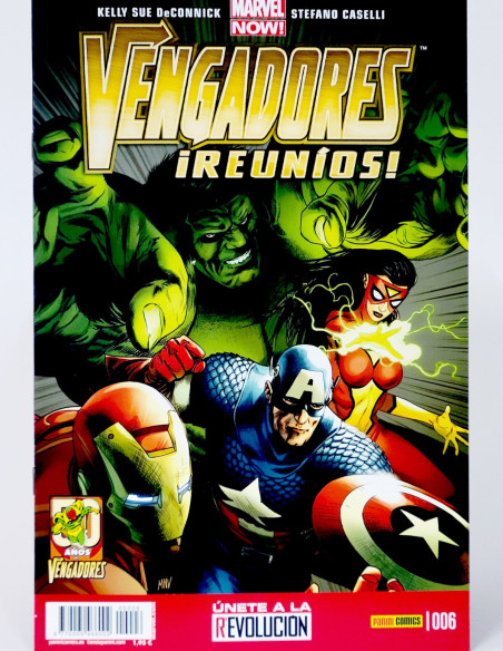 CÓMIC VENGADORES REUNIOS 6 PANINI MARVEL GRAPA DE KIOSCO