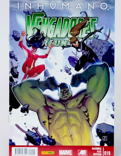 CÓMIC VENGADORES REUNIOS 19 INHUMANO PANINI MARVEL GRAPA...
