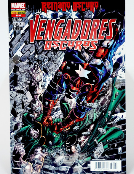CÓMIC VENGADORES OSCUROS 4 REINADO OSCURO PANINI MARVEL GRAPA DE KIOSCO