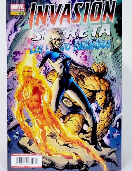 CÓMIC INVASIÓN SECRETA LOS 4 CUATRO FANTASTICOS PANINI MARVEL GRAPA DE KIOSCO