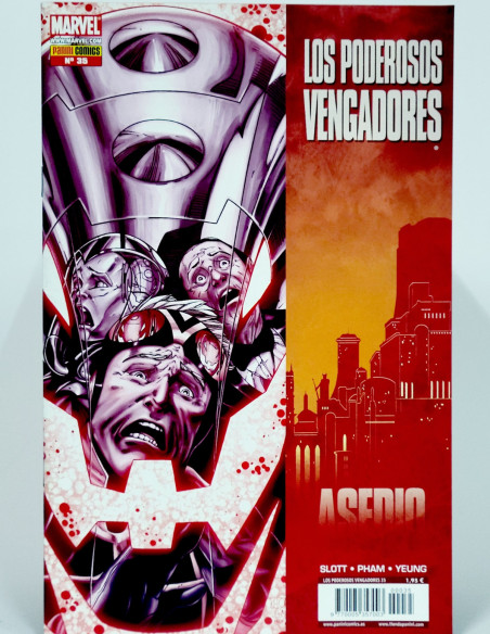 CÓMIC LOS PODEROSOS VENGADORES 35 ASEDIO PANINI MARVEL GRAPA DE KIOSCO