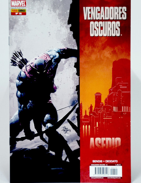 CÓMIC VENGADORES OSCUROS 15 ASEDIO PANINI MARVEL GRAPA DE KIOSCO
