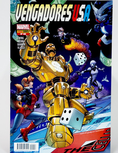 CÓMIC VENGADORES USA 3 PANINI MARVEL GRAPA DE KIOSCO