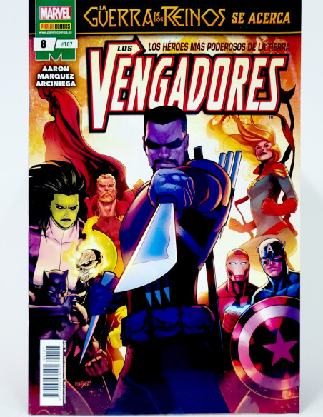 CÓMIC LOS VENGADORES 107 LA GUERRA DE LOS REINOS PANINI MARVEL GRAPA DE KIOSCO