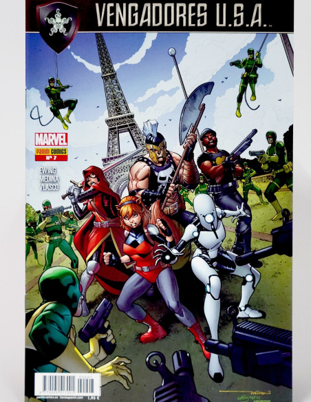 CÓMIC VENGADORES USA 7 PANINI MARVEL GRAPA DE KIOSCO