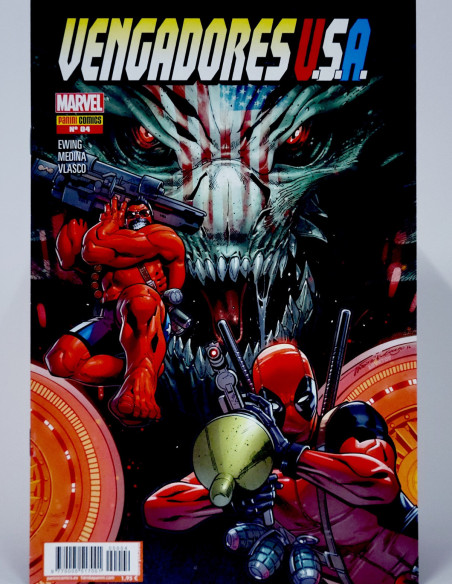 CÓMIC VENGADORES USA 4 PANINI MARVEL GRAPA DE KIOSCO