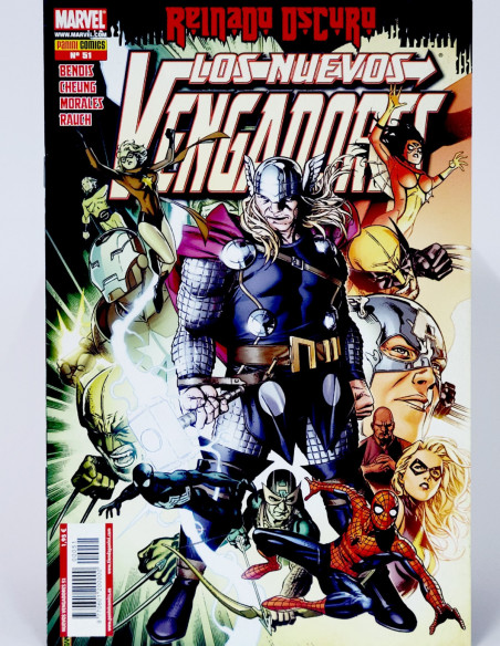 CÓMIC LOS NUEVOS VENGADORES 51 REINADO OSCURO PANINI MARVEL GRAPA DE KIOSCO
