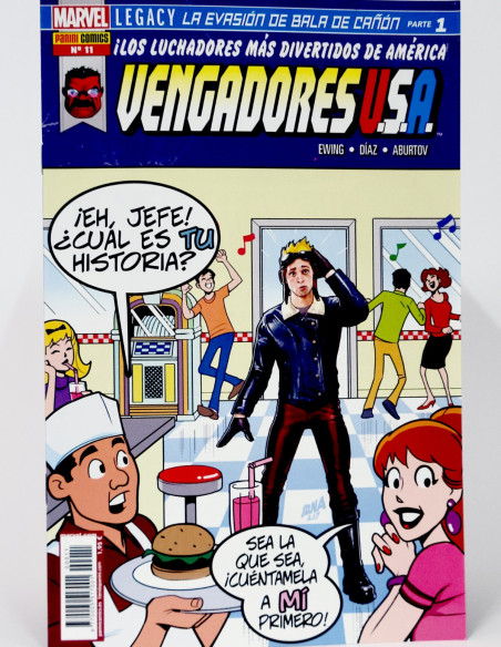 CÓMIC VENGADORES USA 11 PANINI MARVEL GRAPA DE KIOSCO
