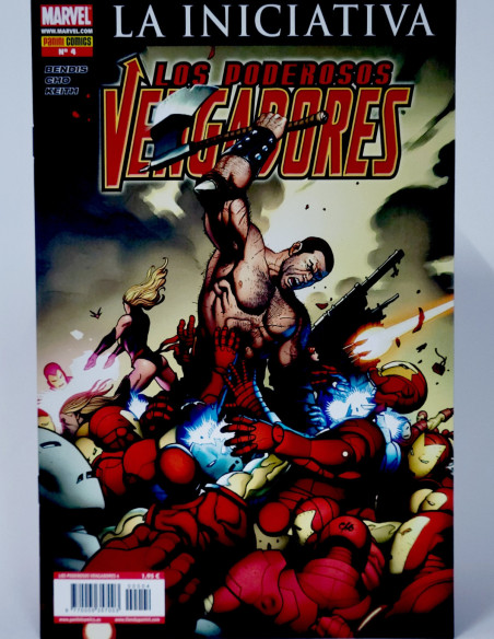 CÓMIC LOS PODEROSOS VENGADORES 4 LA INICIATIVA PANINI MARVEL GRAPA DE KIOSCO