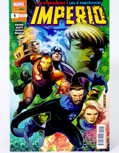CÓMIC IMPERIO 1 LOS VENGADORES Y LOS 4 FANTÁSTICOS PANINI...