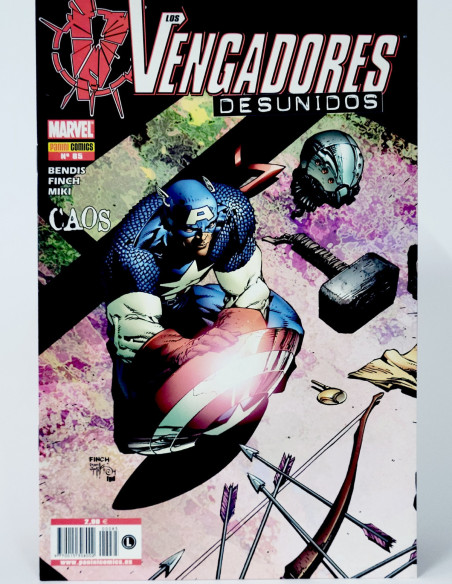 CÓMIC LOS VENGADORES DESUNIDOS 85 CAOS PANINI MARVEL VOLUMEN GRAPA DE KIOSCO