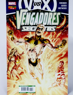 CÓMIC VENGADORES SECRETOS 22 V VS X PANINI MARVEL GRAPA...