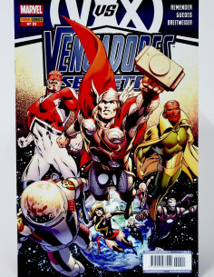 CÓMIC VENGADORES SECRETOS 21 V VS X PANINI MARVEL GRAPA...